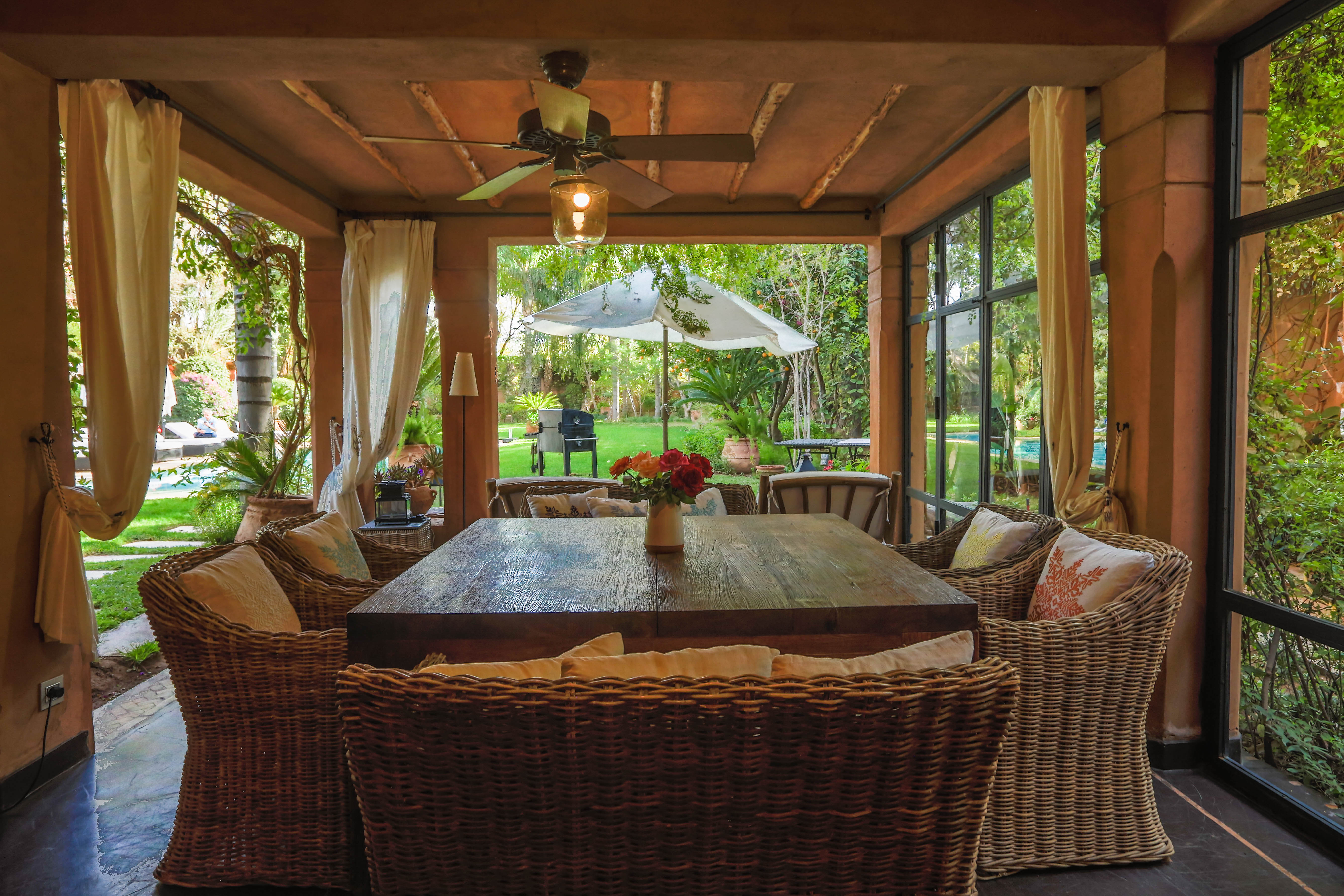 Salle à manger sur jardin