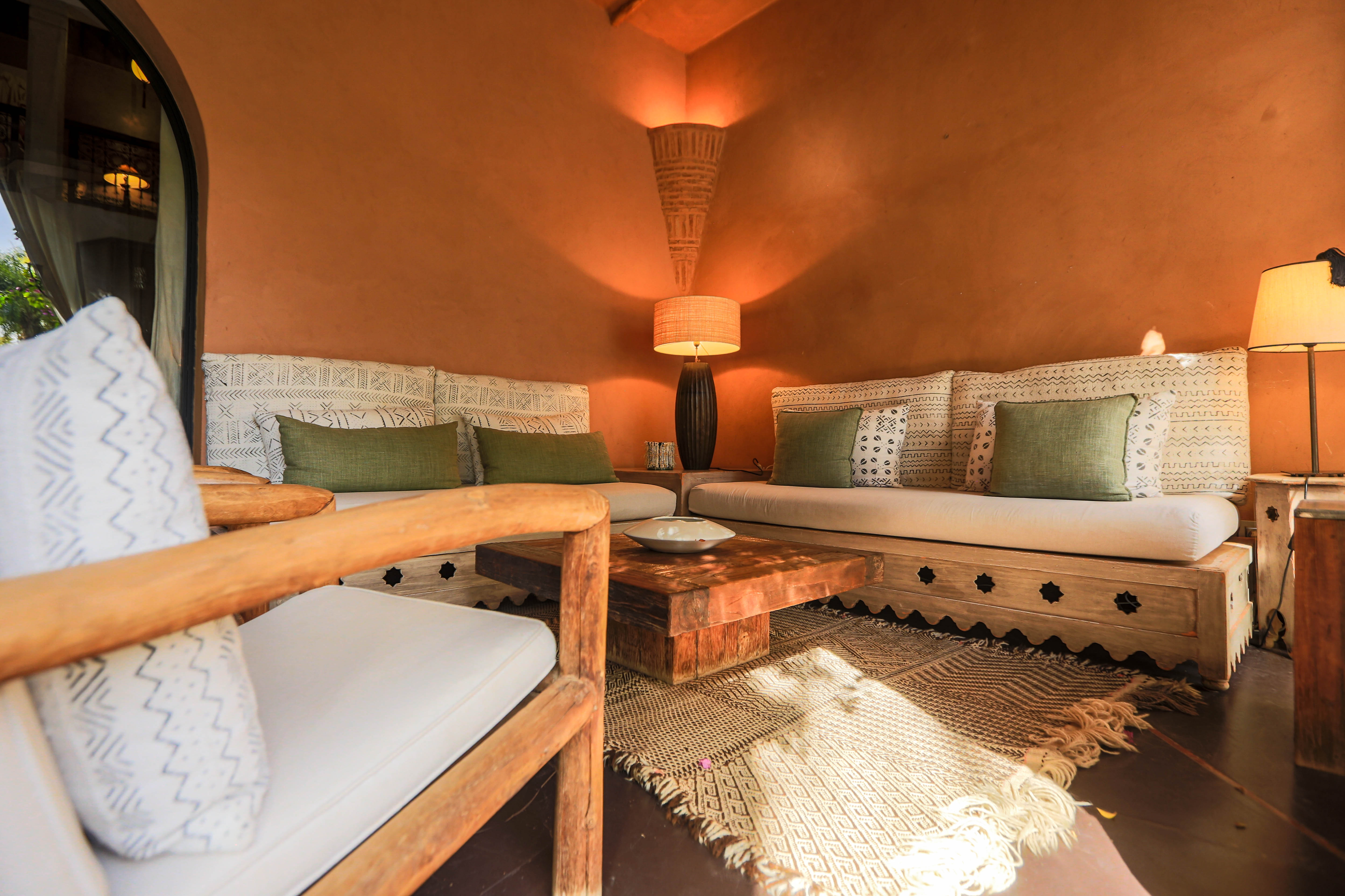 Salon extérieur marocain Dar Janna