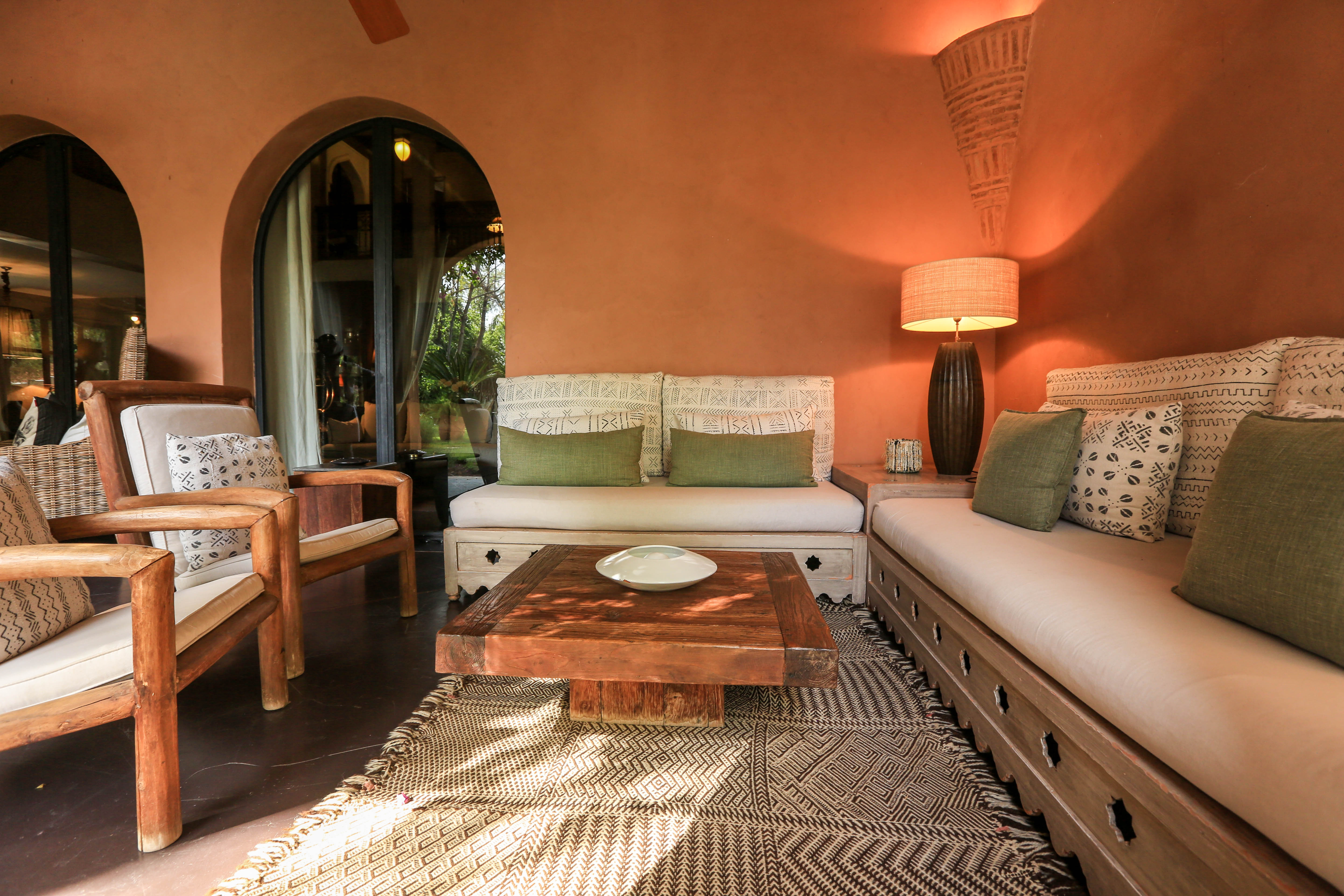 Salon extérieur marocain Dar Janna